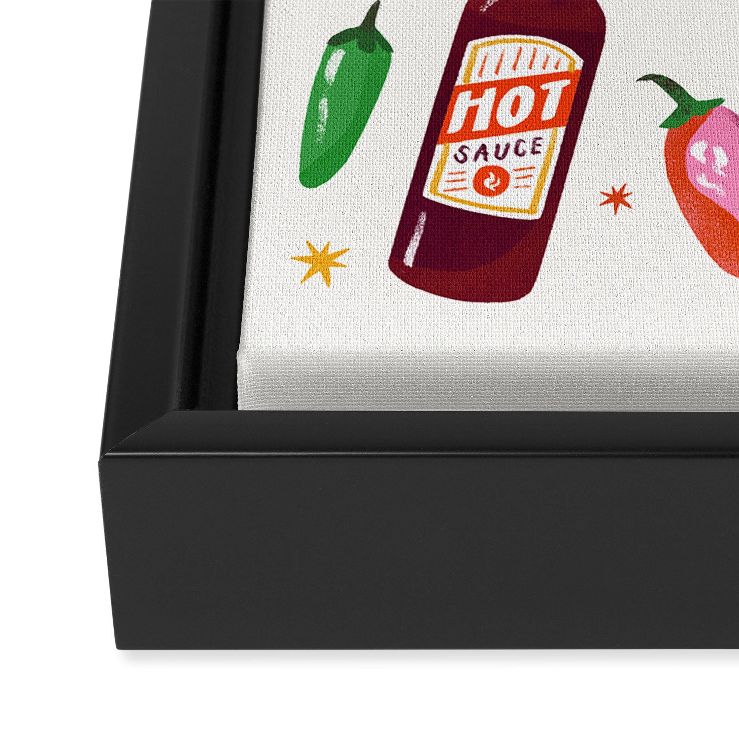 Hot Sauce Lover Framed Canvas Print Gallery Image 3