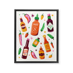Hot Sauce Lover Framed Canvas Print Gallery Image 6