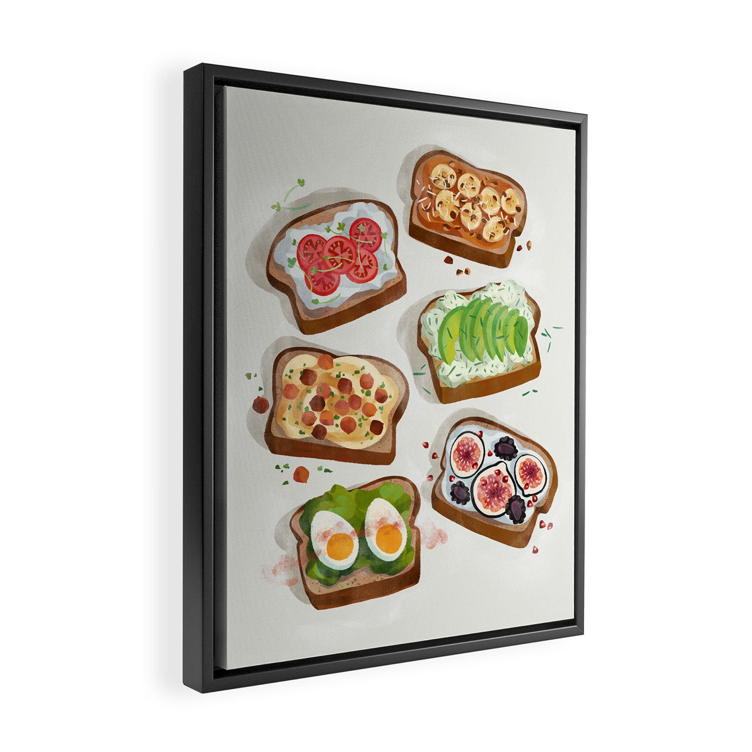 Toast Art Framed Canvas Print Gallery Image 2