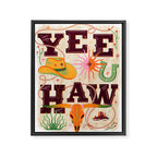 Yeehaw Cowboy Framed Canvas Print Gallery Image 6