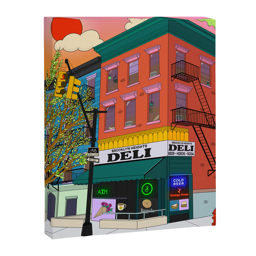 On a Corner in Brooklyn Canvas Print Gallery Image 6