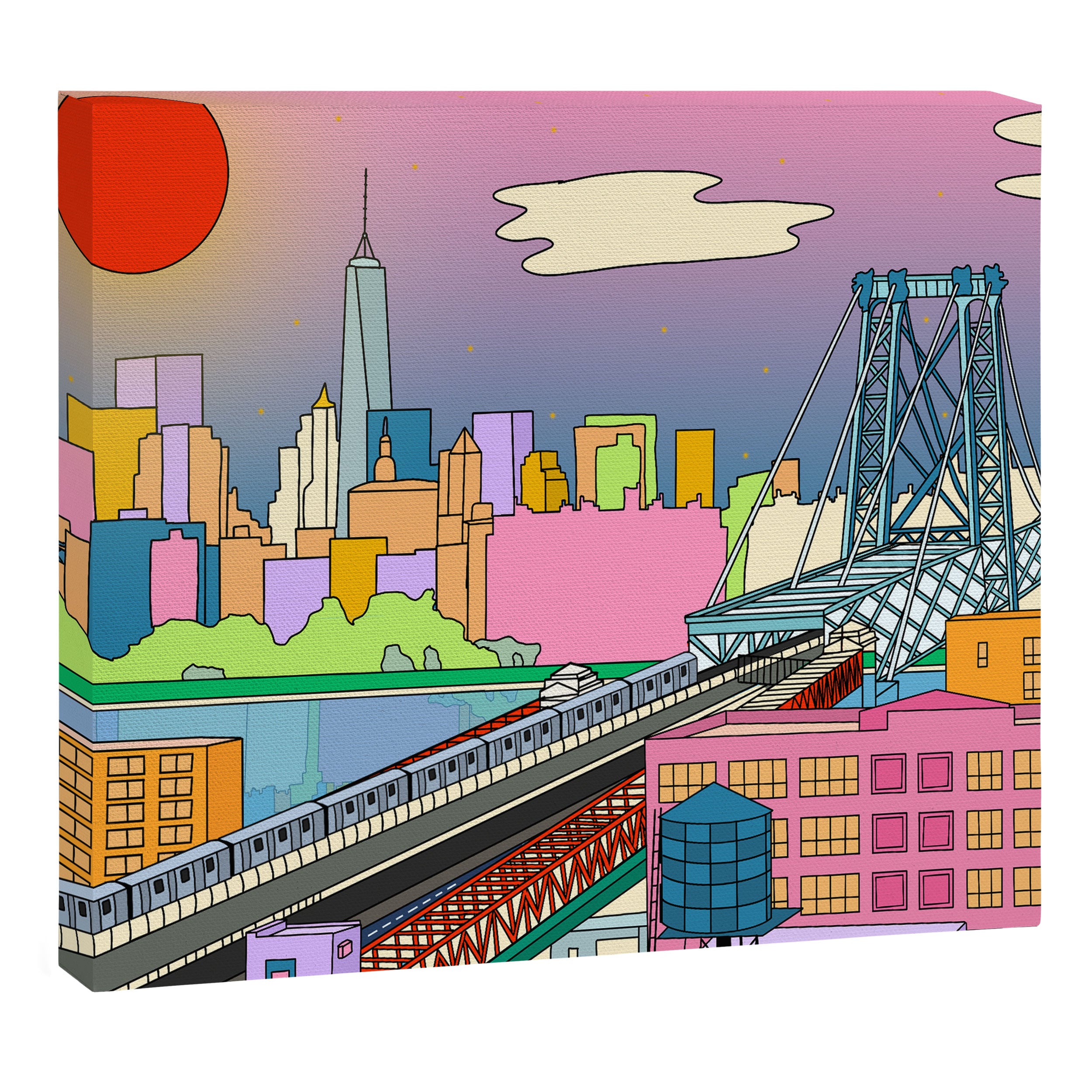 Williamsburg Bridge Canvas Print Gallery Image 3