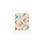 Mid Century Boomerangs And Starbursts Multicolored 1 Art Print Gallery Image 1