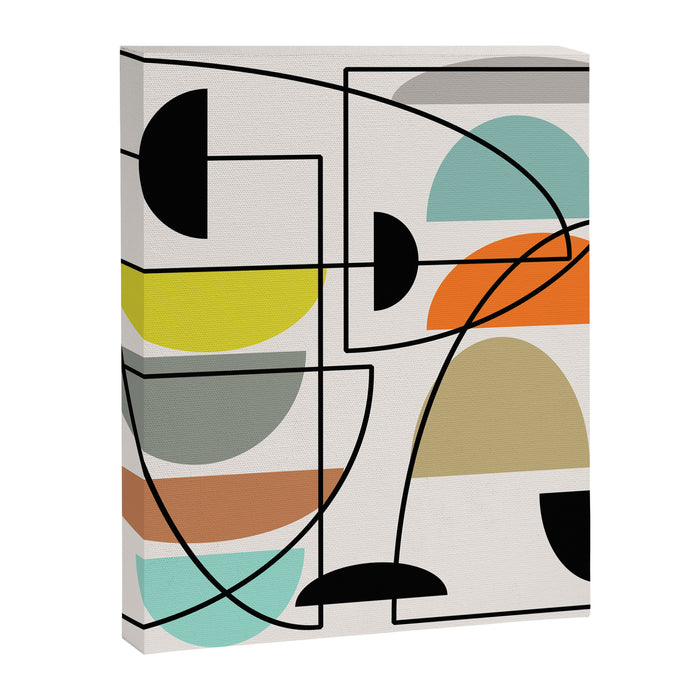 Mid Century Modern "Bowls" Canvas Print Gallery Image 1