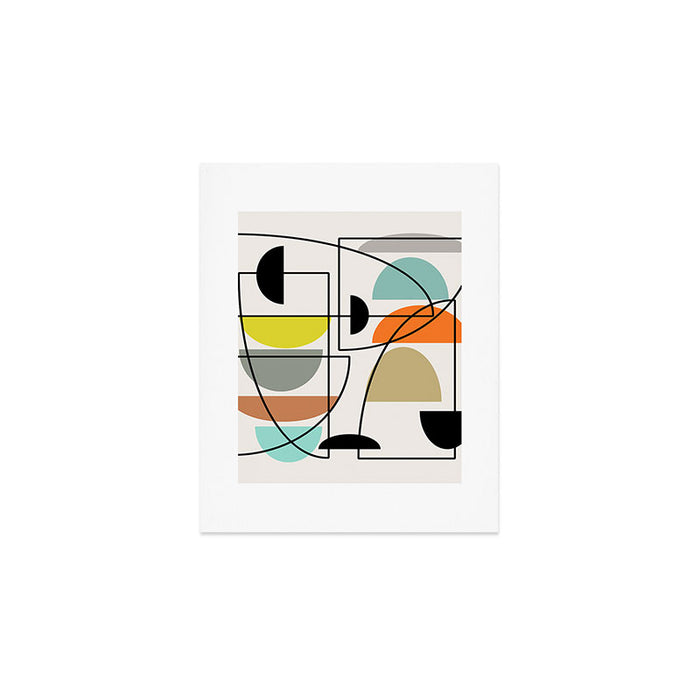 Mid Century Modern "Bowls" Art Print Gallery Image 1