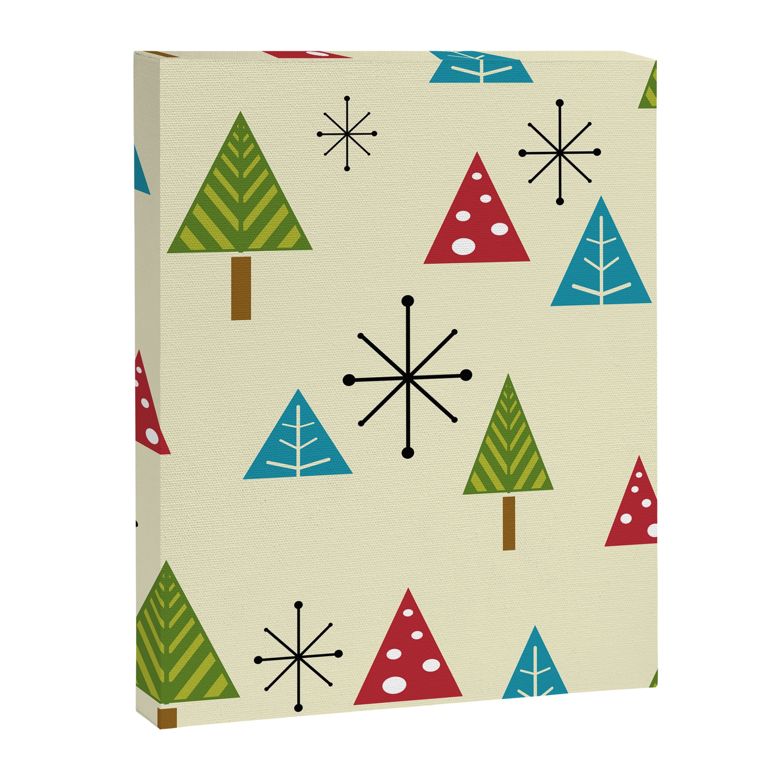 Mid Century Modern Christmas Trees Canvas Print Gallery Image 8