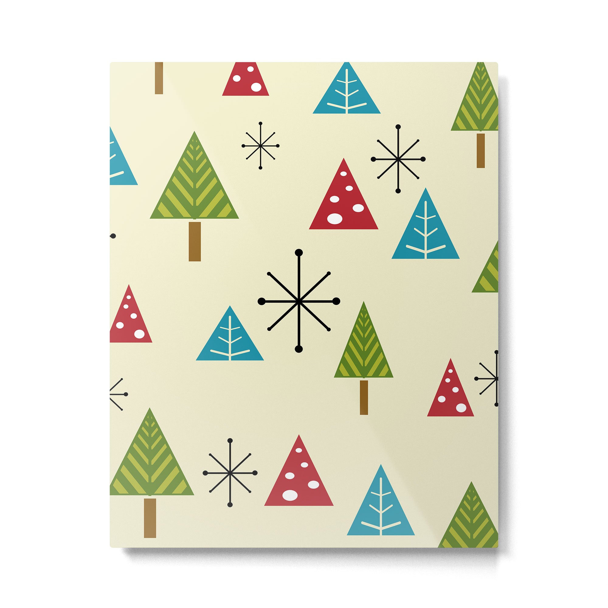 Mid Century Modern Christmas Trees Metal Print Gallery Image 6