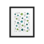 Mid Century Modern Sputnik Starburst Planets 9 Framed Art Print Gallery Image 6
