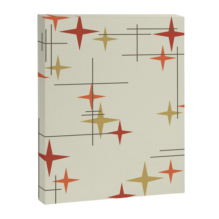 Mid Century Modern Stars Canvas Print Gallery Image 1