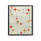 Mid Century Modern Stars Framed Canvas Print Gallery Image 8