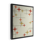Mid Century Modern Stars Framed Canvas Print Gallery Image 2