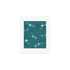 Mid Century Modern Stars (Ocean Green) Art Print Gallery Image 1