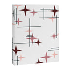 Mid Century Modern Stars (Pink) Canvas Print Gallery Image 8