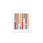 Mid Century Modern Stripes Art Print Gallery Image 1