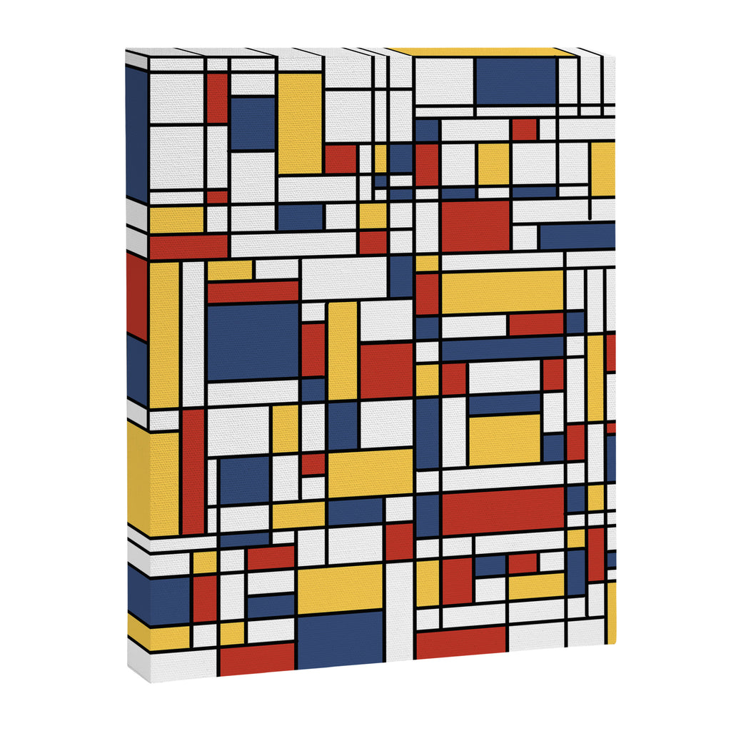 Mondrian De Stijl Pattern Canvas Print Gallery Image 8
