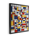 Mondrian De Stijl Pattern Framed Canvas Print Gallery Image 2