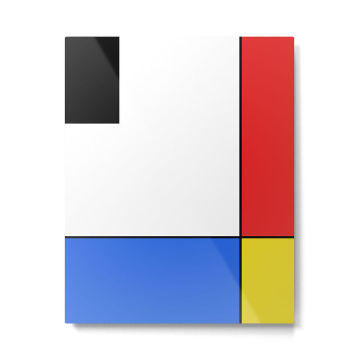 Mondrian Mid Century Modern Simple Neoplasticism Metal Print Gallery Image 1