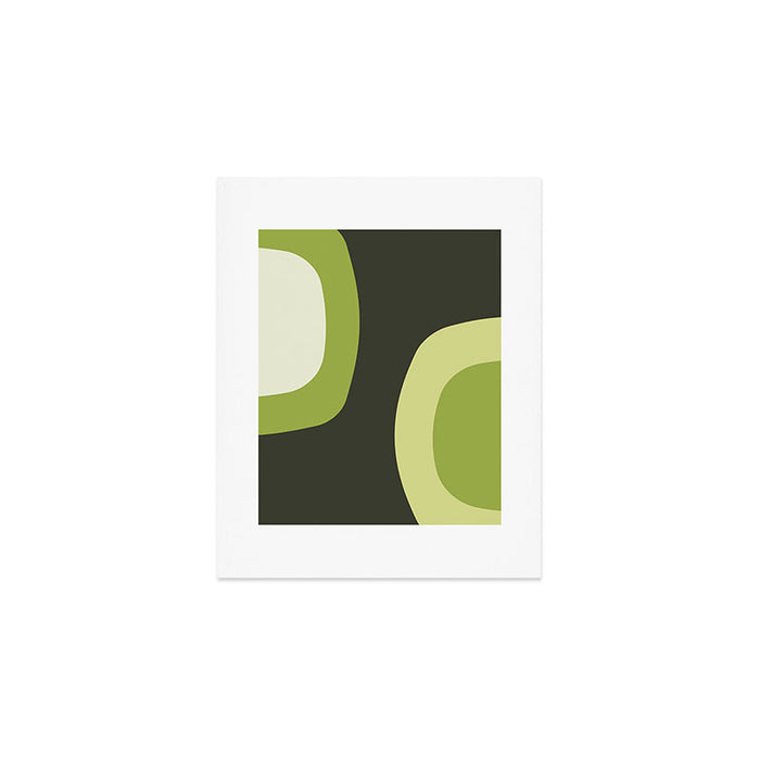 Scandinavian Minimalist Art Chartreuse Art Print Gallery Image 1