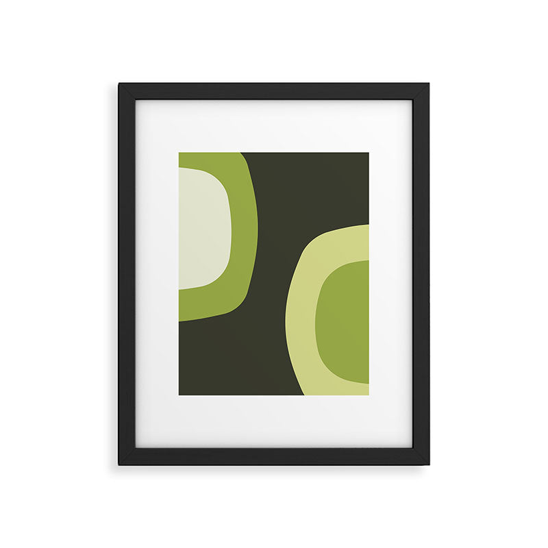 Scandinavian Minimalist Art Chartreuse Framed Art Print Gallery Image 6