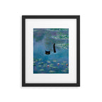 Cat Monet Waterlily Framed Art Print Gallery Image 5