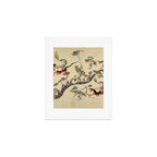 Kawanabe Kyosai. Frogs triumphing over snakes Art Print Gallery Image 1