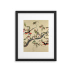 Kawanabe Kyosai. Frogs triumphing over snakes Framed Art Print Gallery Image 5