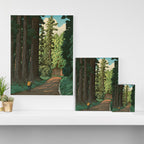 Kawase Hasui: "Road to Nikko" Canvas Print Gallery Image 3