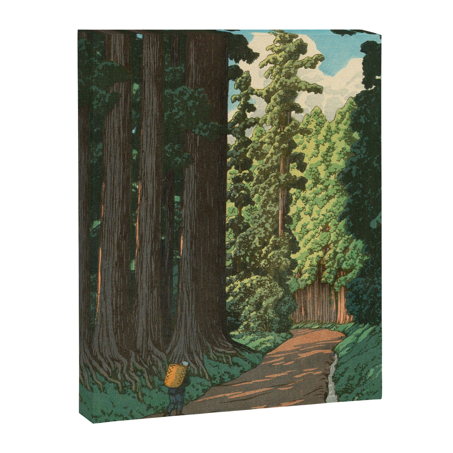Kawase Hasui: "Road to Nikko" Canvas Print Gallery Image 3