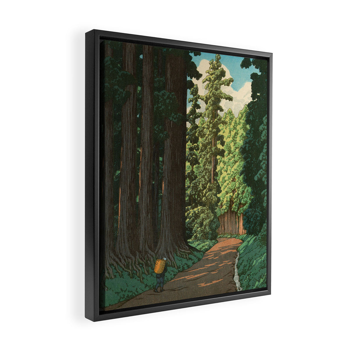 Kawase Hasui: "Road to Nikko" Framed Canvas Print Gallery Image 2