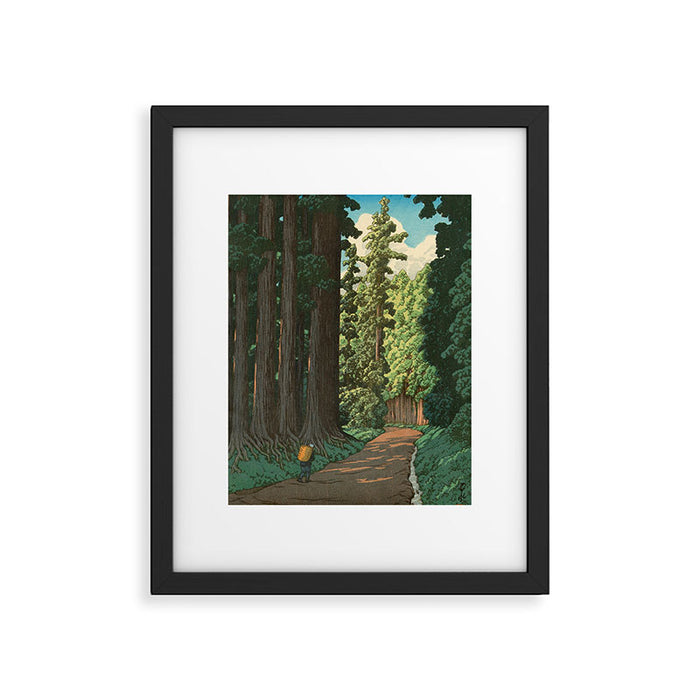 Kawase Hasui: "Road to Nikko" Framed Art Print Gallery Image 1