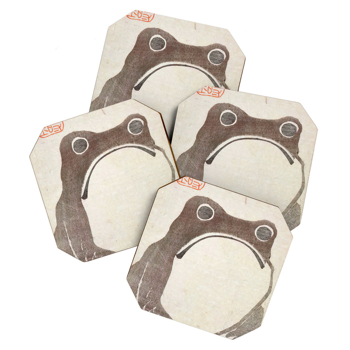 Matsumoto Hoji Grumpy Frog (1814) Coaster Gallery Image 1