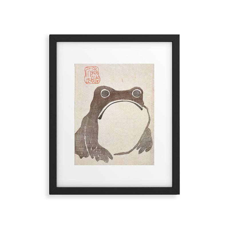 Matsumoto Hoji Grumpy Frog (1814) Framed Art Print Gallery Image 5