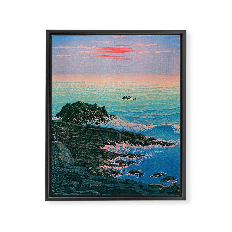 Morning of Cape Inubo by Kawase Hasui Framed Canvas Print Gallery Image 6
