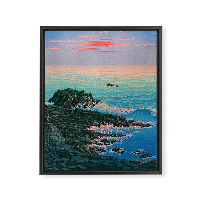 Morning of Cape Inubo by Kawase Hasui Framed Canvas Print Gallery Image 1