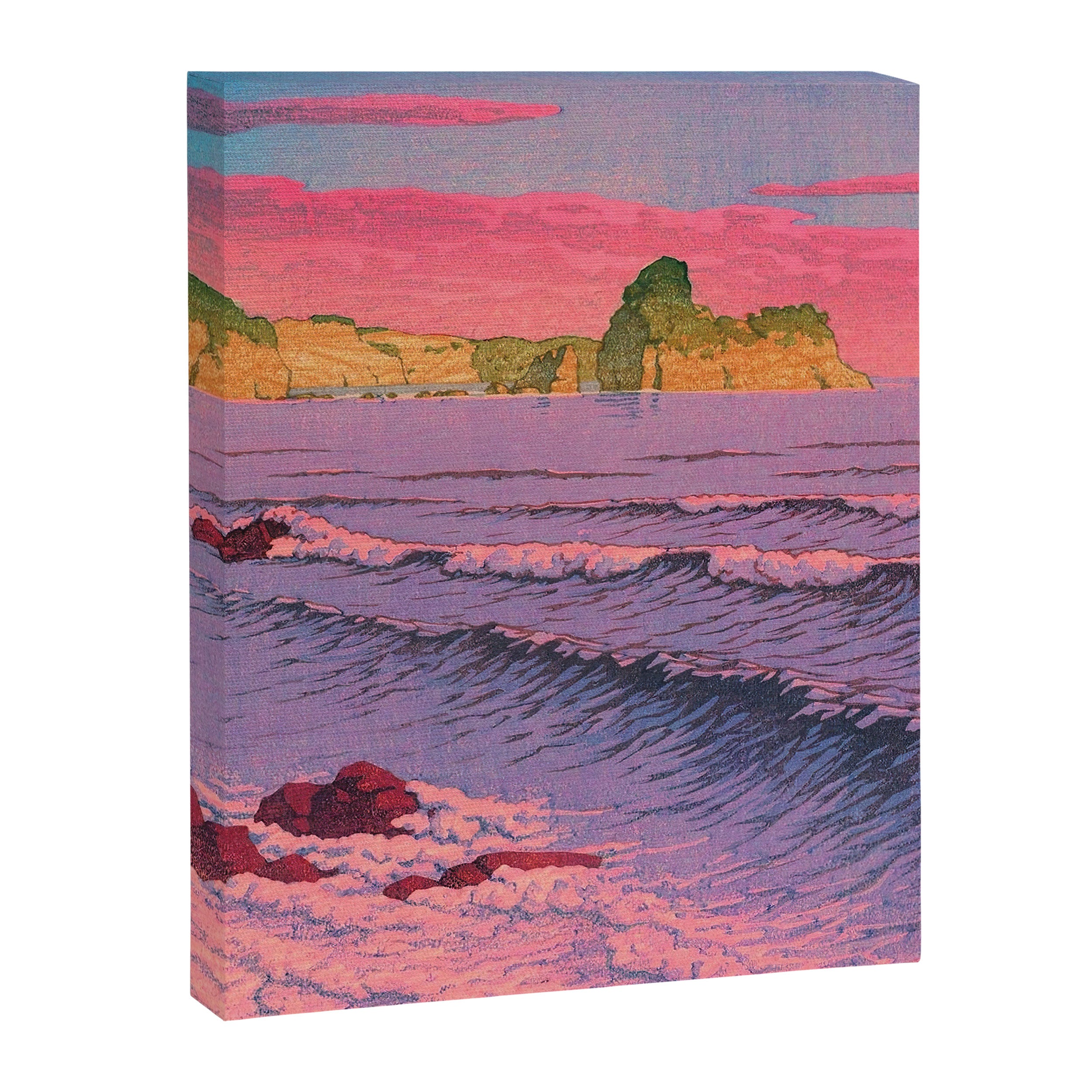 Morning Sea at Shiribeshi by Kawase Hasui Canvas Print Gallery Image 3