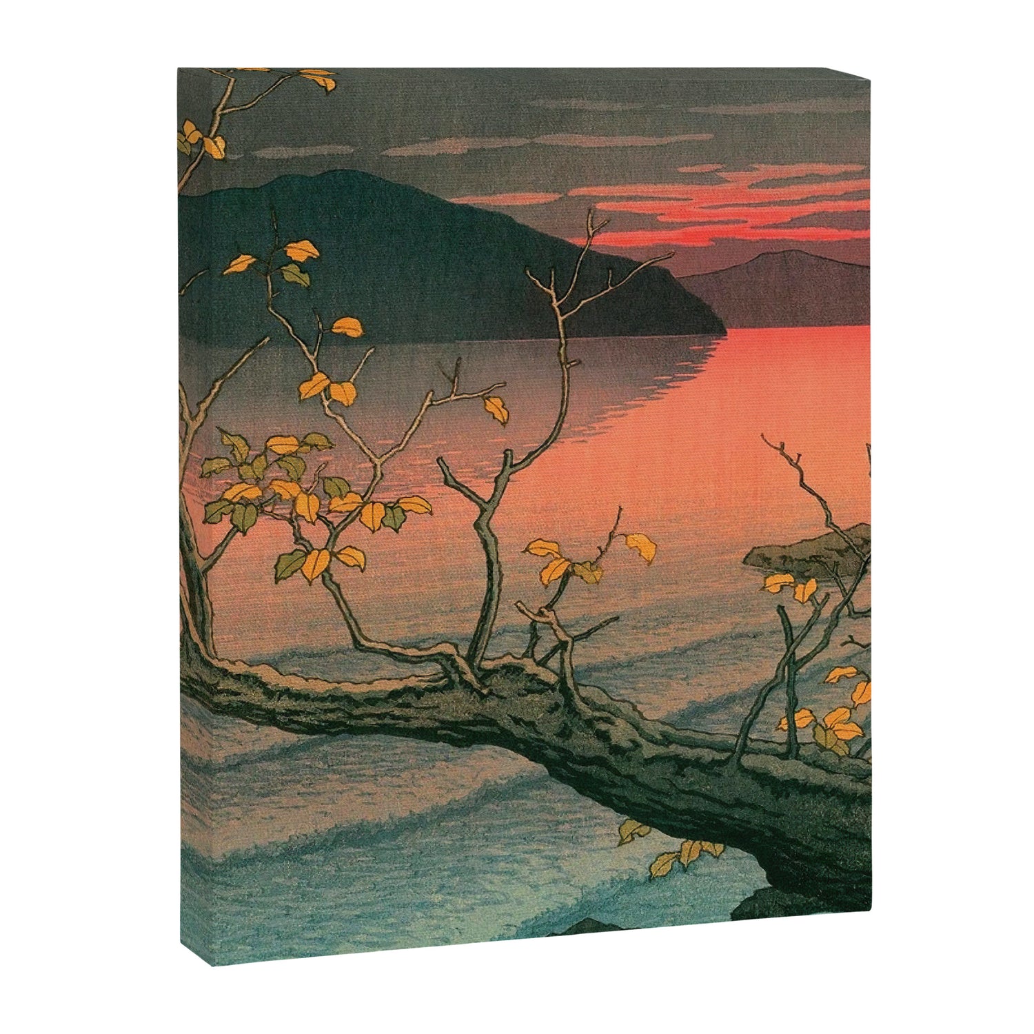 Nenokuchi Lake by Kawase Hasui Canvas Print Gallery Image 3