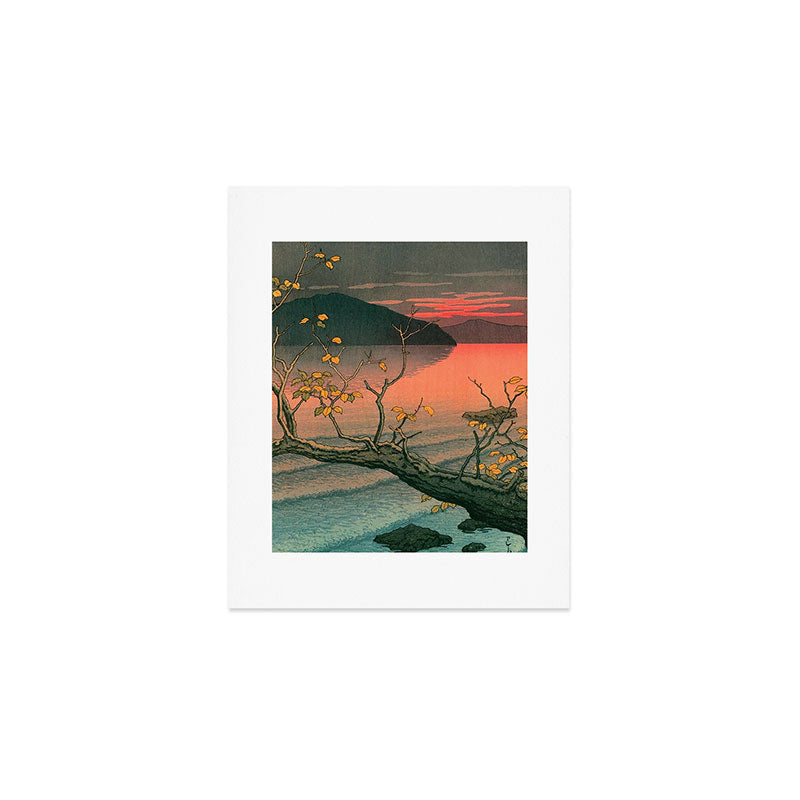 Nenokuchi Lake by Kawase Hasui Art Print Gallery Image 1