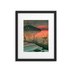 Nenokuchi Lake by Kawase Hasui Framed Art Print Gallery Image 5