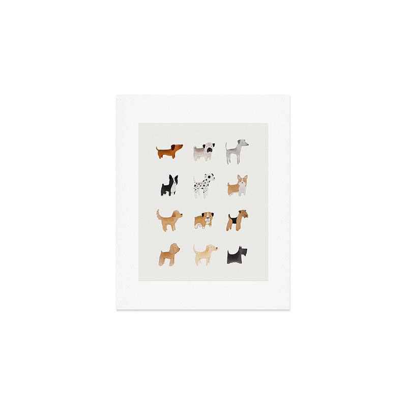 Lots of Cute Doggos Art Print Gallery Image 1