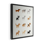 Lots of Cute Doggos Framed Canvas Print Gallery Image 2
