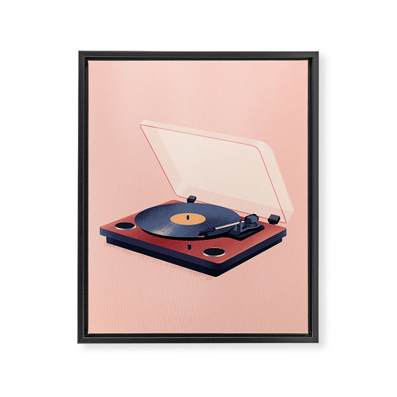 Music in History - Record Player Framed Canvas Print Gallery Image 8