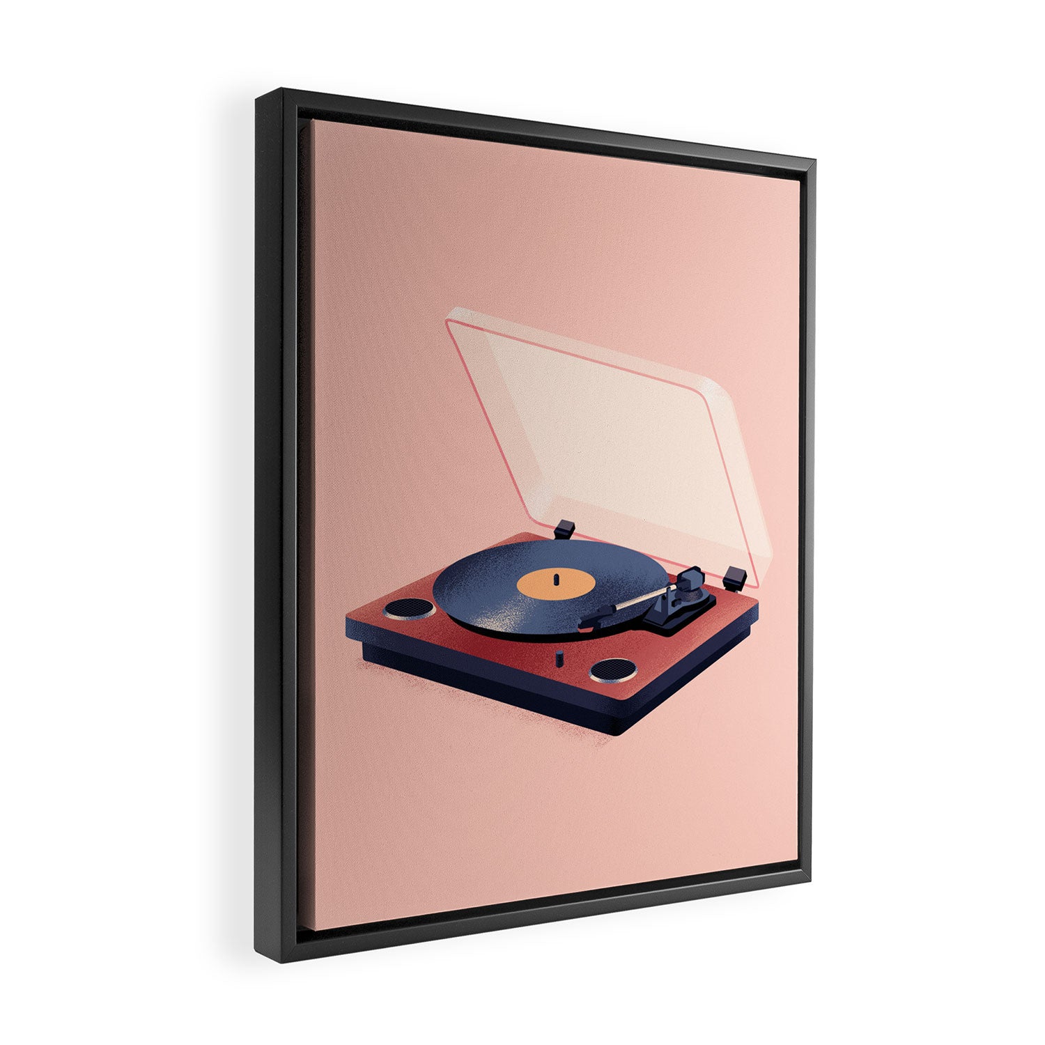 Music in History - Record Player Framed Canvas Print Gallery Image 2