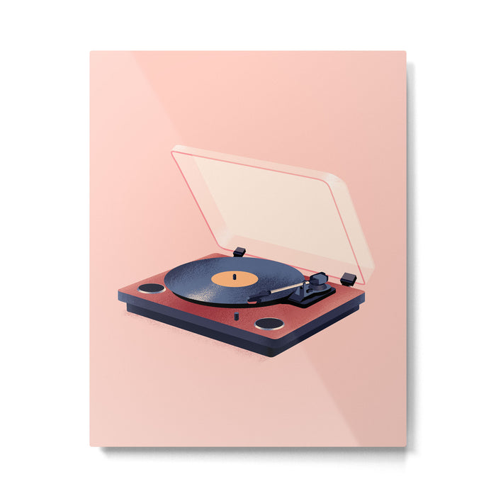 Music in History - Record Player Metal Print Gallery Image 1