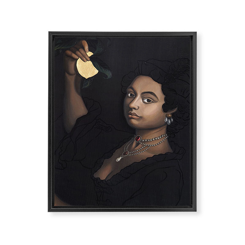 Lemon Framed Canvas Print