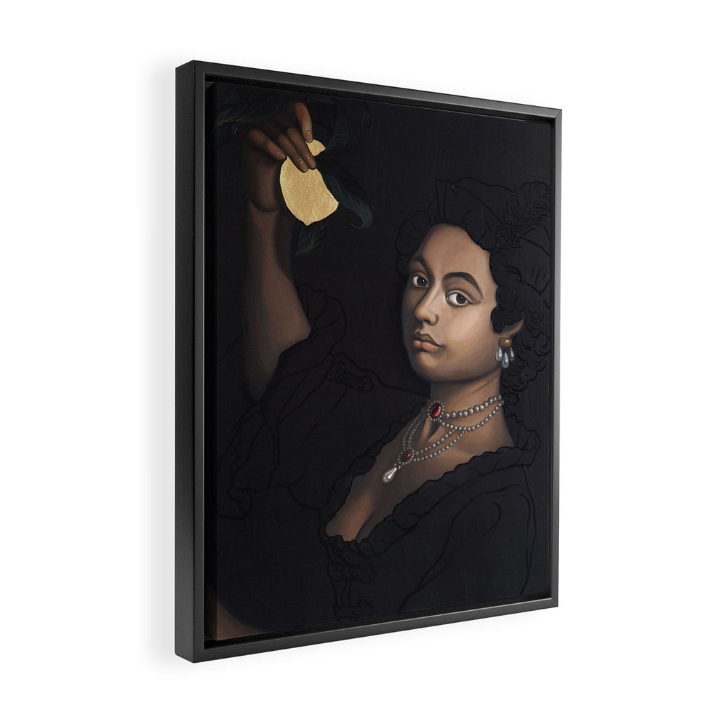 Lemon Framed Canvas Print Gallery Image 2
