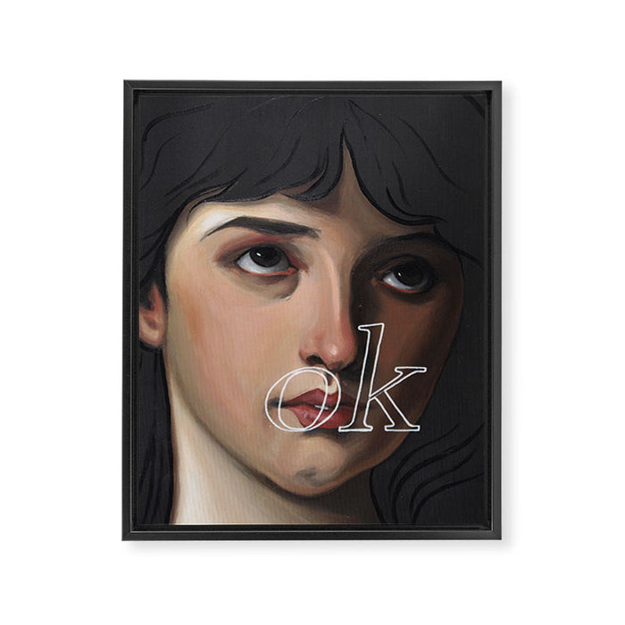 ok Framed Canvas Print Gallery Image 1
