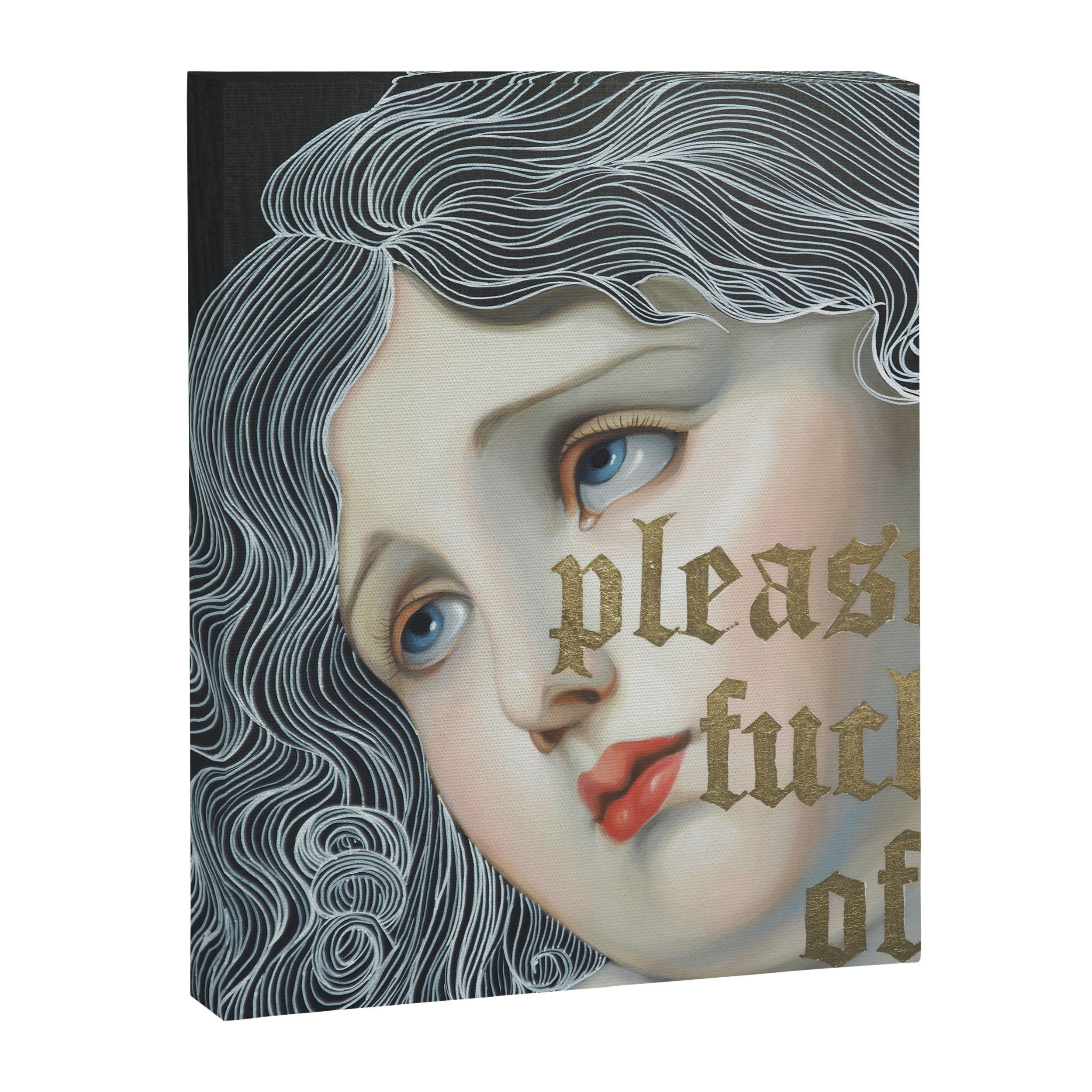 Please, Fuck Off Canvas Print Gallery Image 6