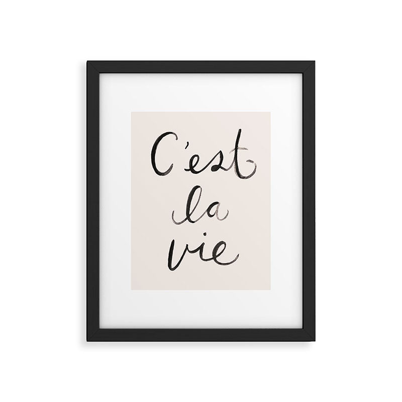 C'est La Vie Framed Art Print Gallery Image 4