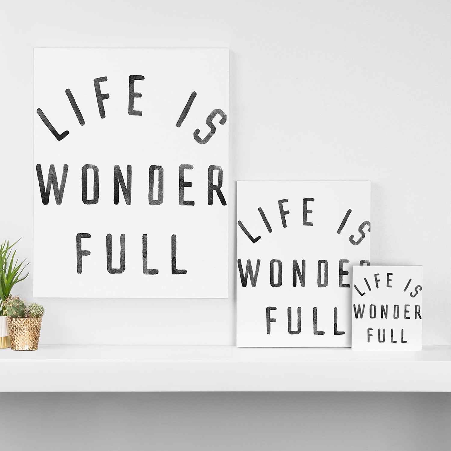 LIFE IS WONDERFUL Canvas Print Gallery Image 3