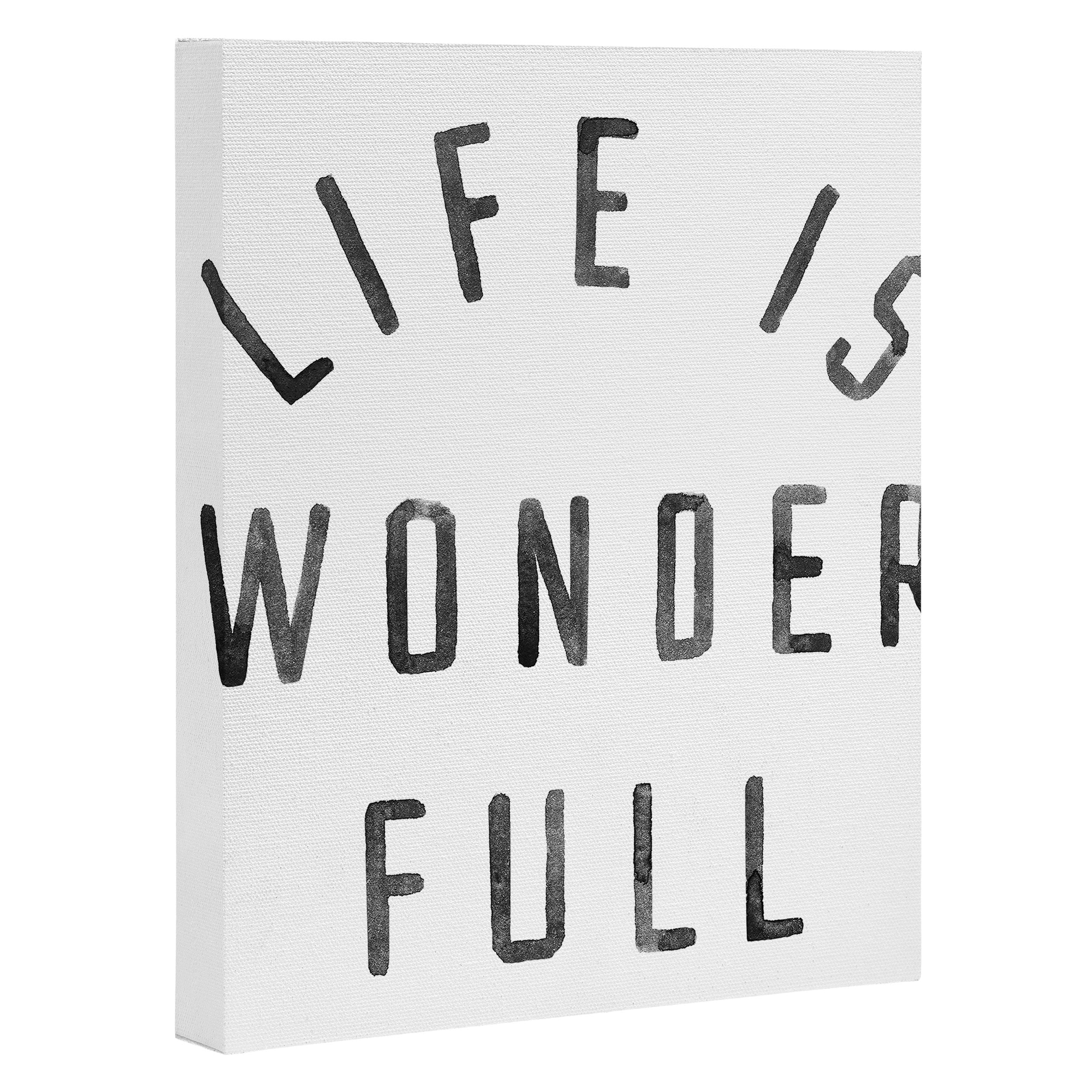 LIFE IS WONDERFUL Canvas Print Gallery Image 3